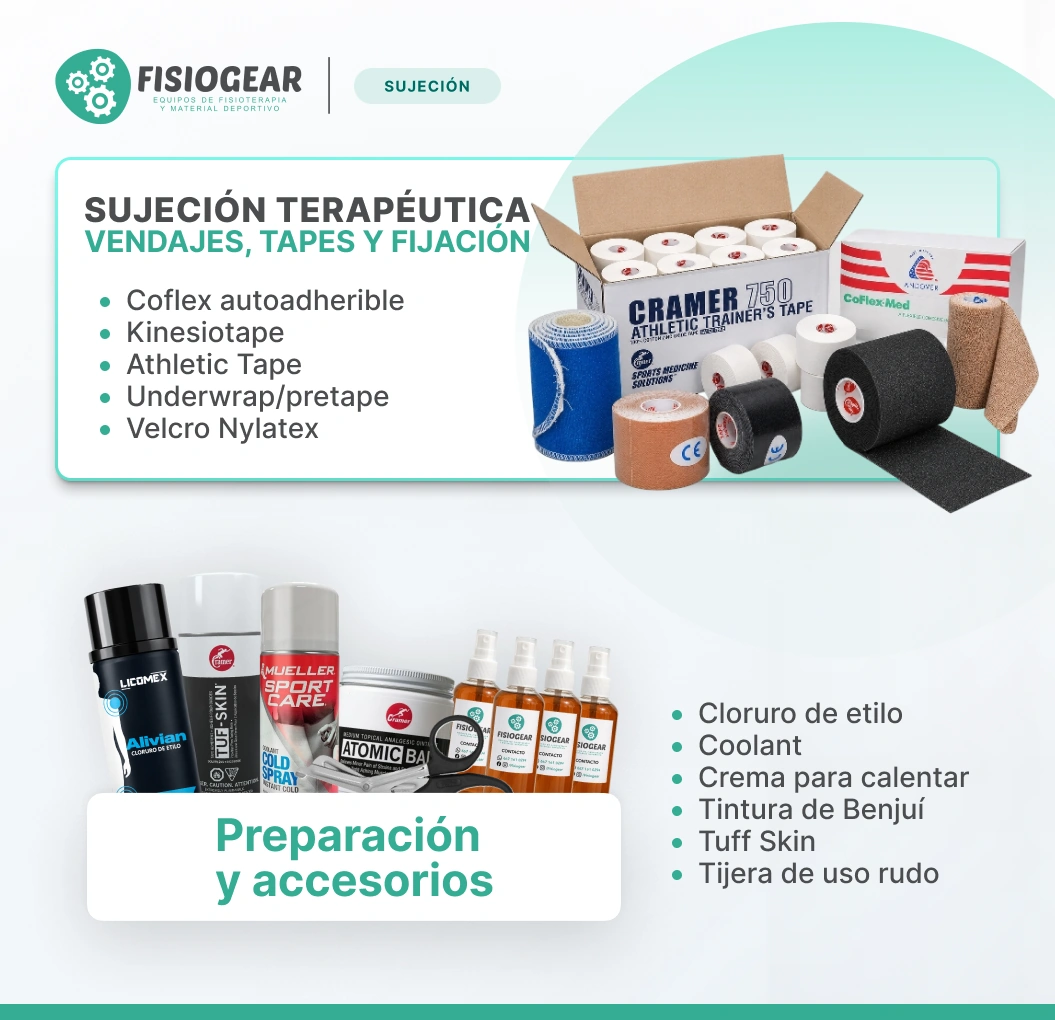 Catálogo de sujeción y vendajes Fisiogear